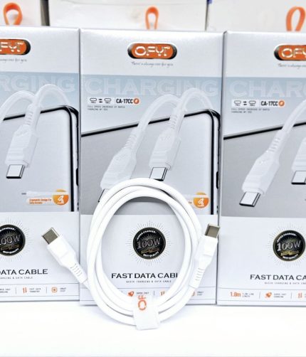 کابل اورجینال OFYI دوسر تایپ ✅مدل PD CA_17CC ✅جنس سیلیکونی بسیار منعطف ✅فست 100W⚡️⚡️
